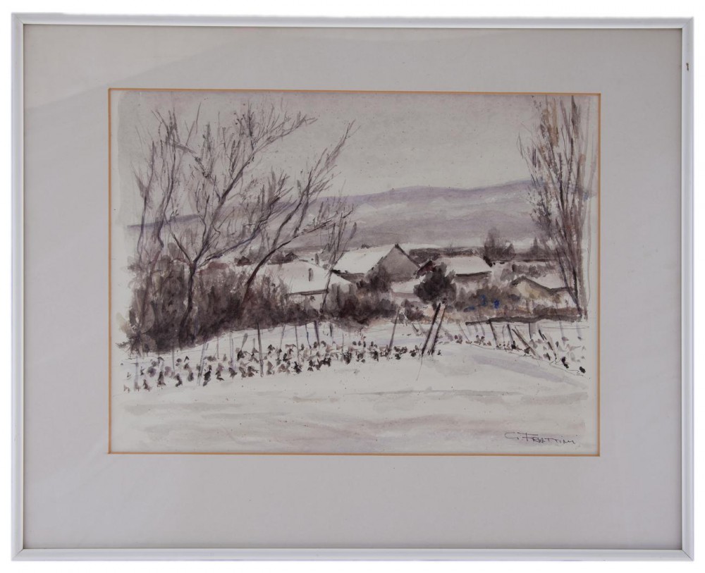 gino frattini: Casolari innevati